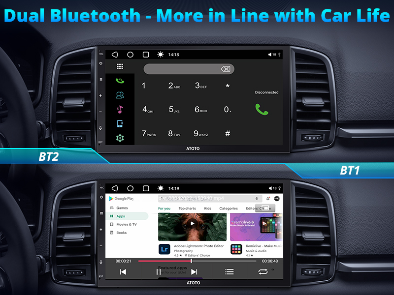 Dual bluetooth radio stereo for car life