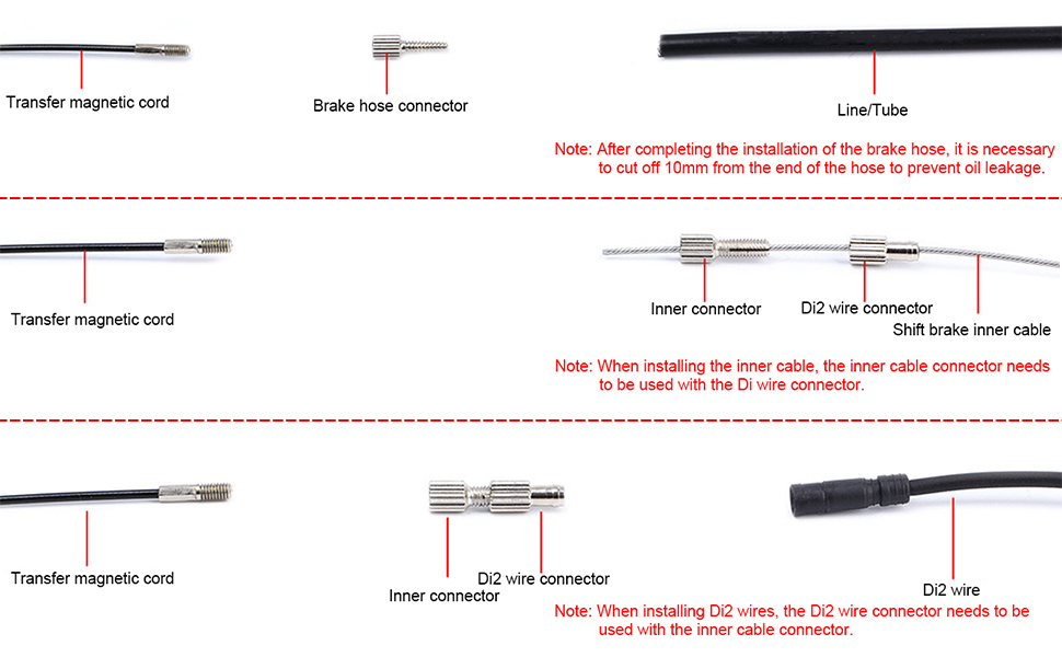 CJBIN Internal Cable Routing Kit, Portable Bicycle Internal Cable