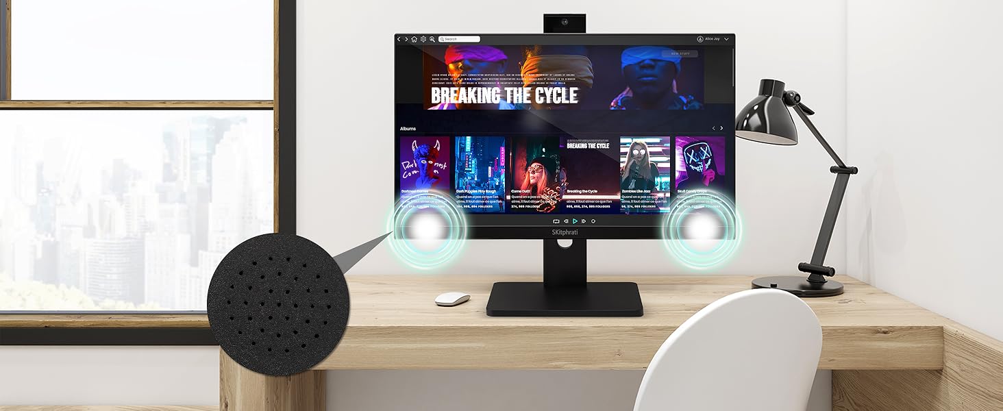 Built-In Dual Speakers