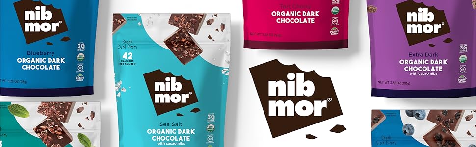 Nib Mor Organic Snacking Chocolate Bags