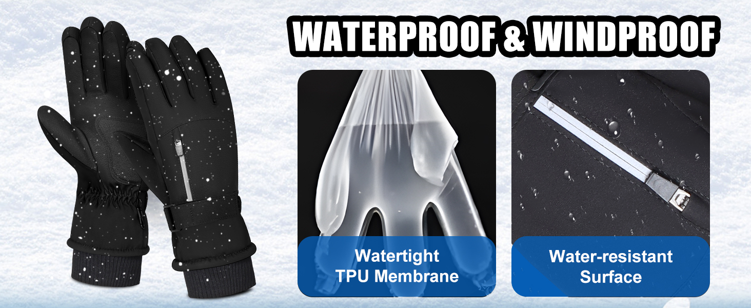 Windproof and Waterproof Gloves