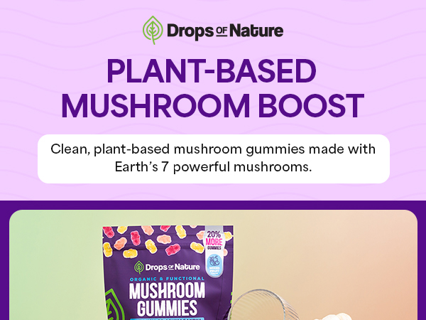 Plant-based mushroom gummies