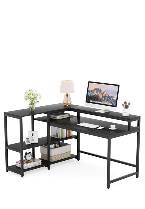 black l office desk
