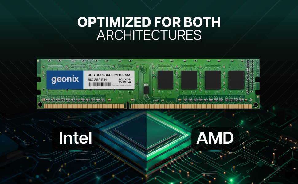 Geonix Desktop Ram 4G DDR3 1600