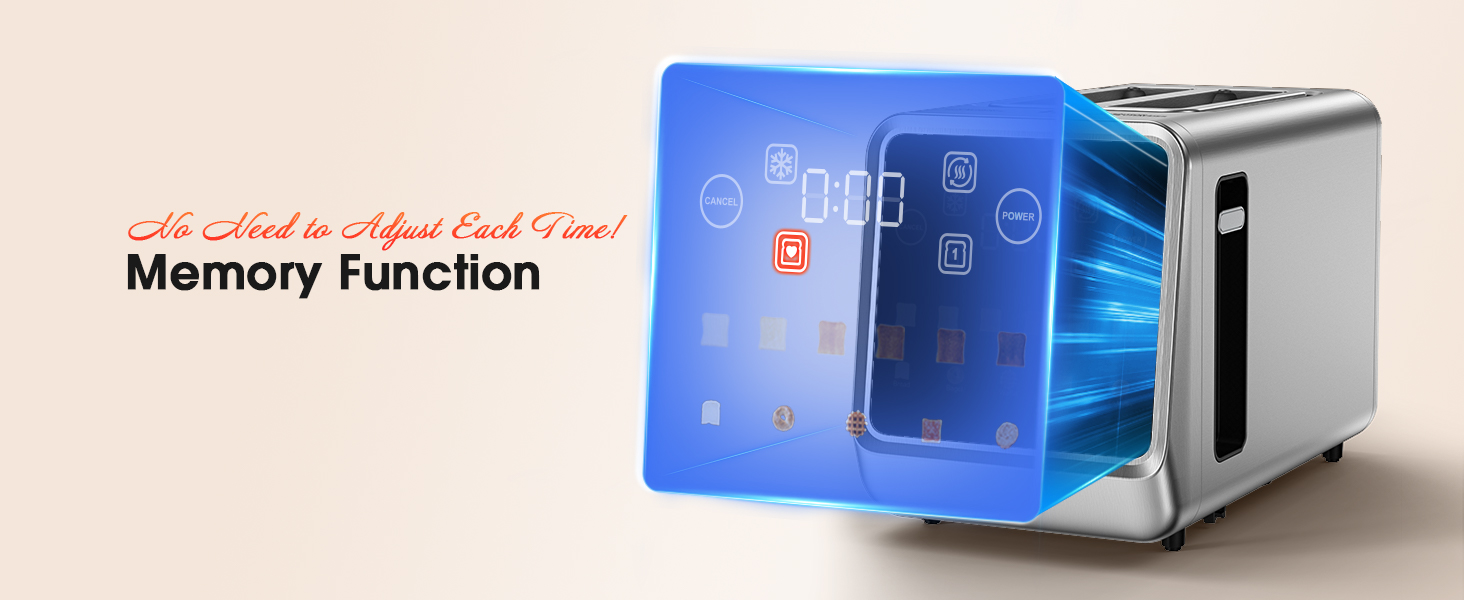 Touch Screen Toaster 2 Slice