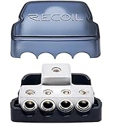 Recoil DB14 4 Way Power Distribution Block, 1 X 0/2/4 Gauge in / 4 X 4/8 Gauge Out Power Distribu...