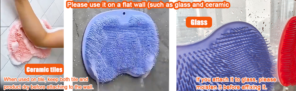 2 Pack Shower Shower Foot Back Scrubber