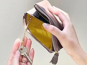 Amazon | [JULLY AND SHUSHU] ミニ財布 ICカードポケット付き