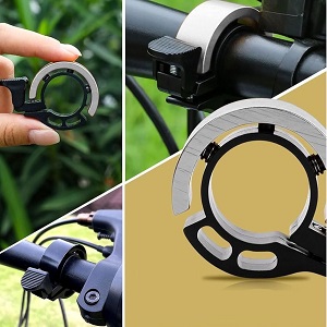 自転車ベル サイクルベル アルミニウム合金 大音量 小型 軽量 ブラック Amazon | ROCKBROS 自転車 ベル サイクルベル 隠れ式 目立たない