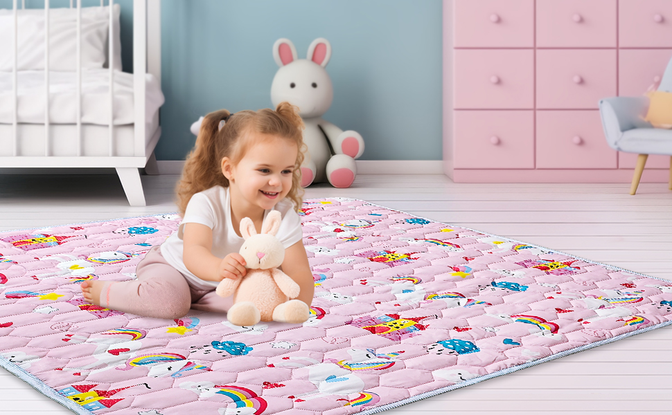 ASXEU Baby Play Mat 50" X 50", Comfortable, Odorless, Non