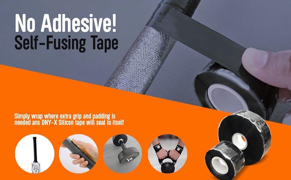 Magic Self Fusion Grip Tape - Red Silico... 11 rubber grip tape grip tape for pull up bar silicone pole wrap padded tape