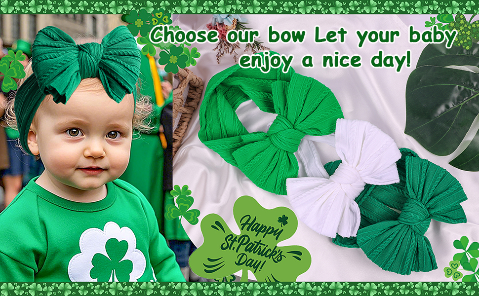 The head bands comes vibrant and classic colors,green baby bow ,red baby bow ,pink baby headband 