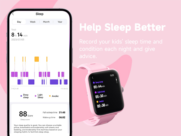 Amazon.com: BIGGERFIVE Kids Fitness Tracker Watch, Pedometer