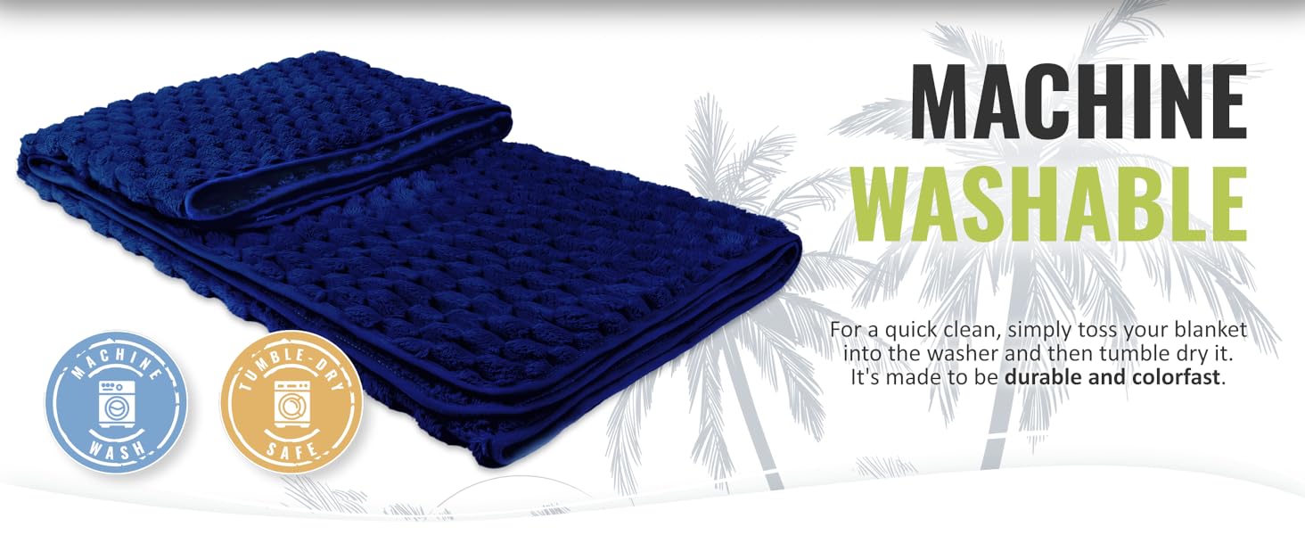 Machine washable Boacay travel blanket