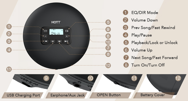 Basic Portable CD Player 