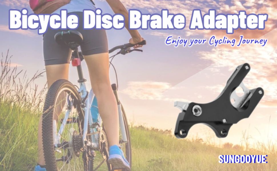 SUNGOOYUE Bike Disc Brake Adapter Converter, Aluminum Alloy Brake Fixed Seat