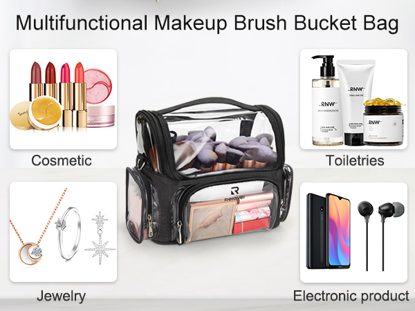 Multifunctional Makeup Brush Bucket Bag