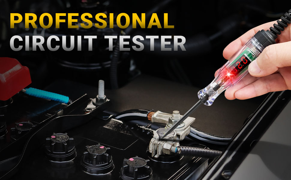 Test Light Automotive 348V Digital LED Circuit Tester