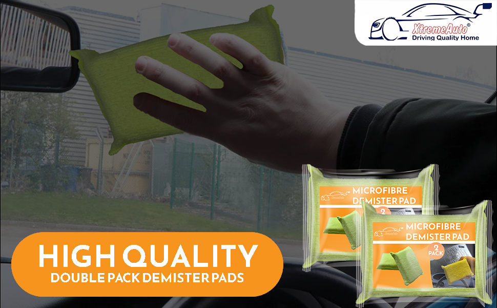 Xtremeauto Microfibre XL Car Demister Pads, Demist Windscreen, Mirror