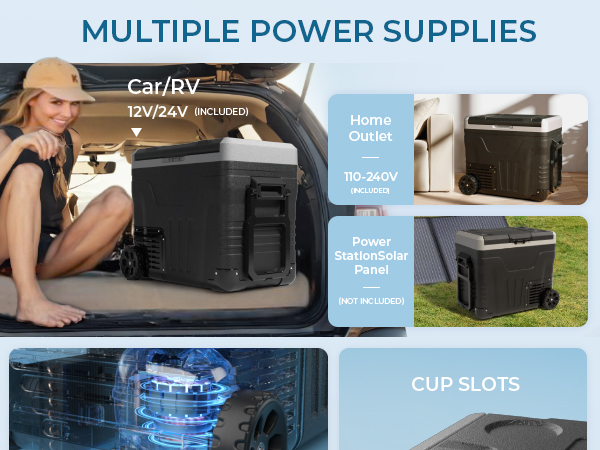 Amazon.com: EUHOMY 12 Volt Refrigerator, 53QT(50L) Electric