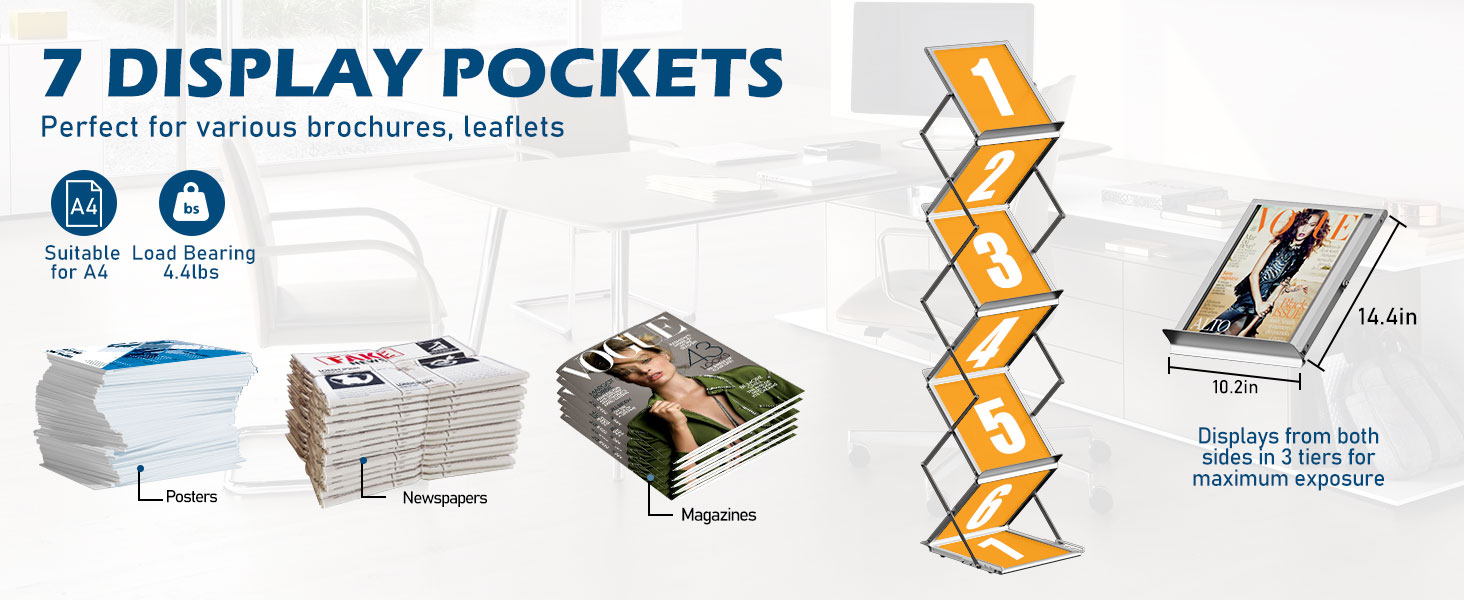 Foldable Magazine Rack