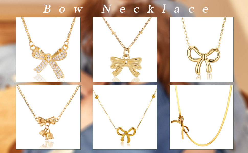 Bowknot Bow Tie Necklace