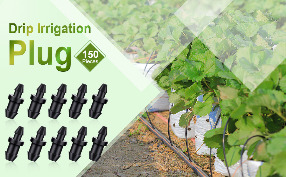 150 Pieces Drip Irrigation Plug irrigation goof plug 1/4 1