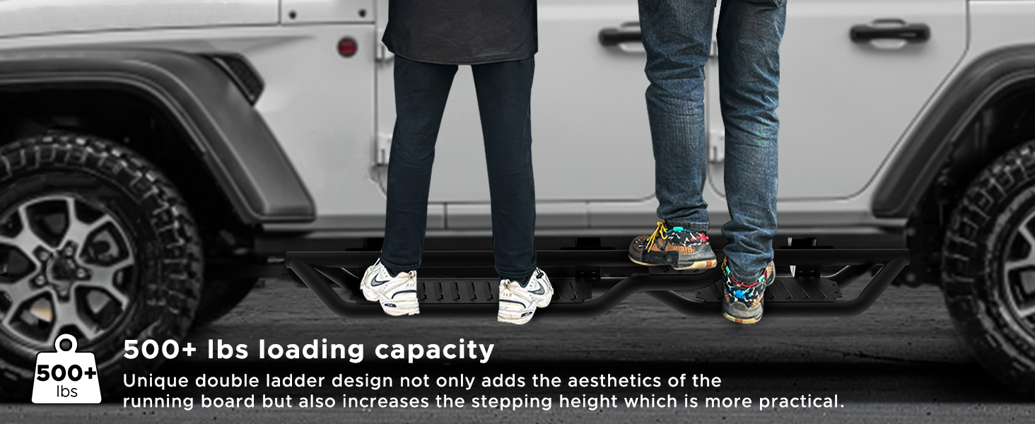 Running Boards for 2018-2024 Wrangler JL 4 Doors