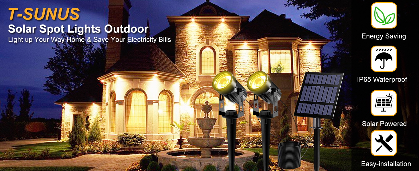 Garden Solar Spot Lights Outdoor