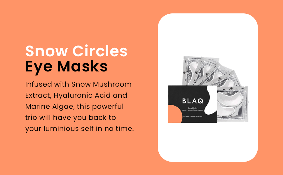 BLAQ Eye Mask with Hyaluronic Acid Snow Mushroom Under