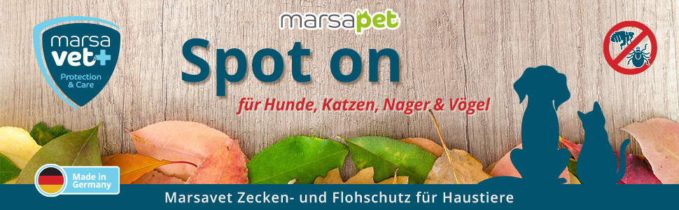Marsavet – Spot-on – natürlicher Zecken- und Flohschutz