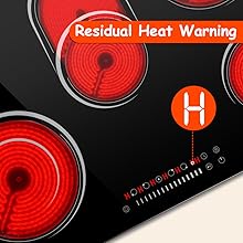 electric cooktop 5 burner