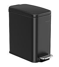 Amazon.com: SONGMICS Bathroom Trash Can, 2.6 Gallon (10 L