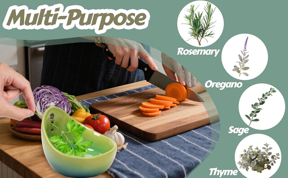 Earthenware Herb Stripping Bowl