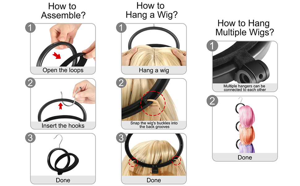 Easy to Use Wig Hangers