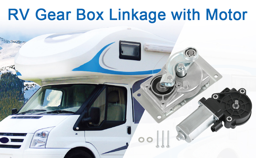 RUIANOMG RV Gear Box Linkage with Motor Replacement for