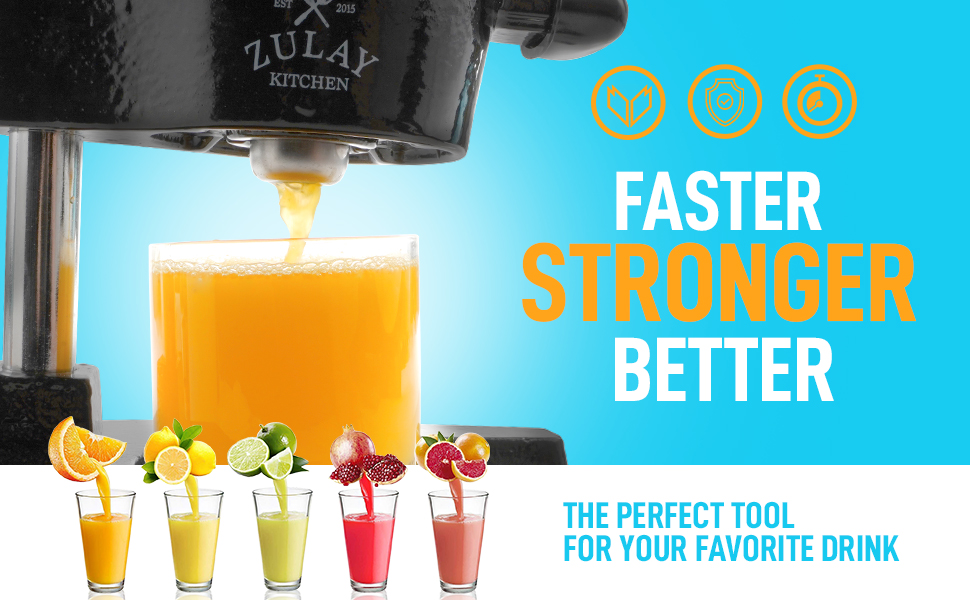 Zulay Kitchen Professional Citrus Juicer Manual Citrus Press and