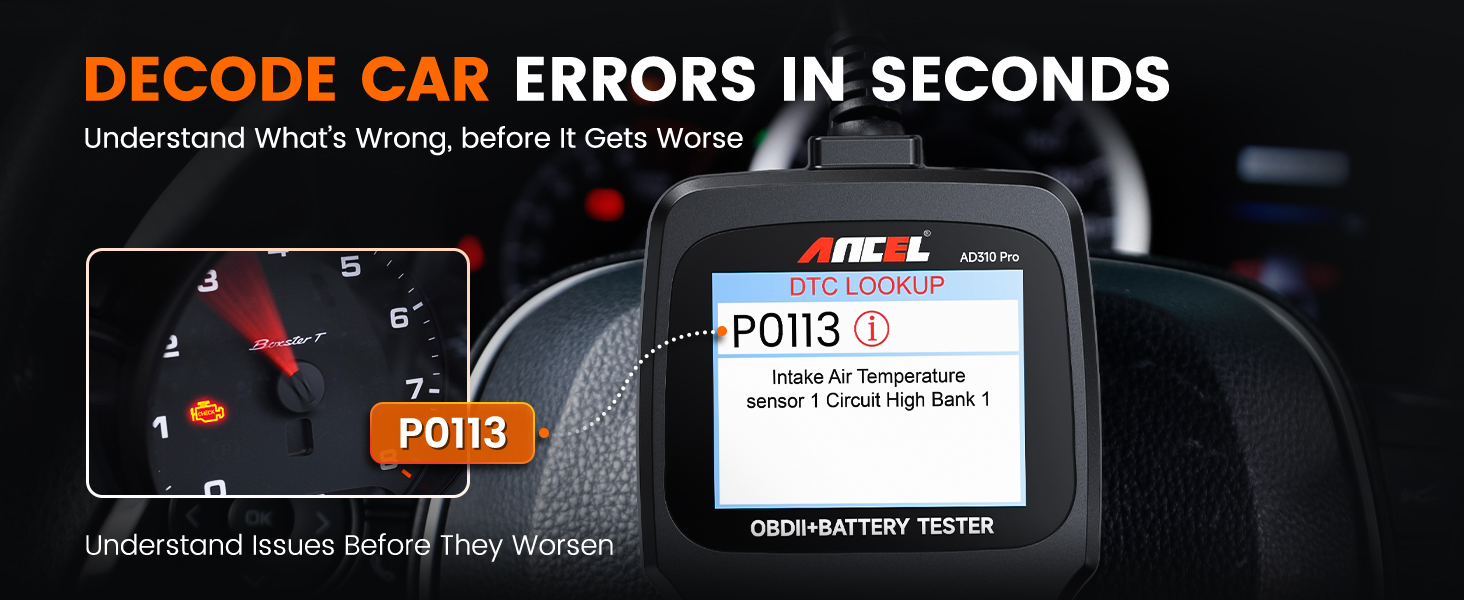 obdii scanner, obd scanner, vehicle battery tester, error code reader