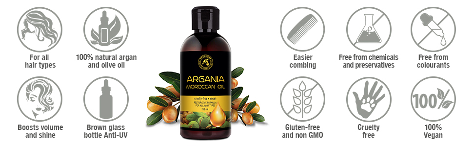 Arganolie, arganolie, prime, haarspray, organische arganolie, prime voor haar