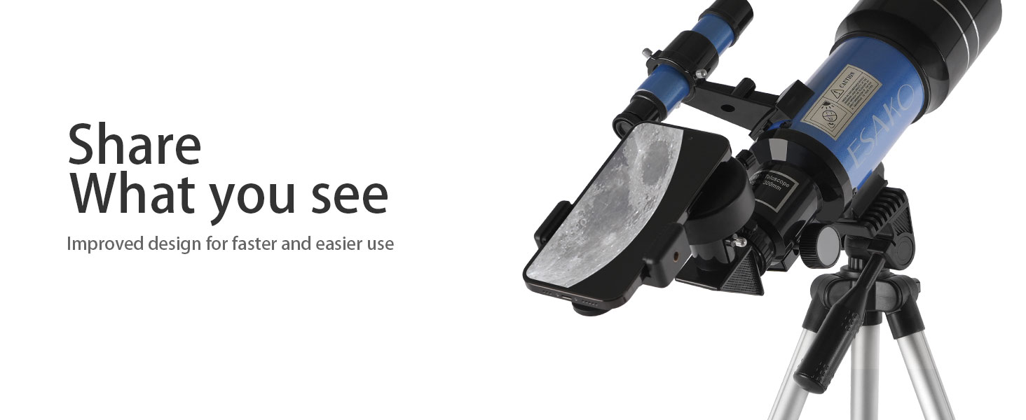 ESAKO Telescope for Kids & Beginners, 70mm Aperture Portable