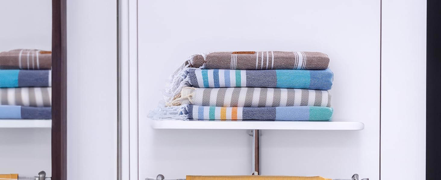 Gold CASE Turkish Hand Towels for Bathroom Set of 520 x 40