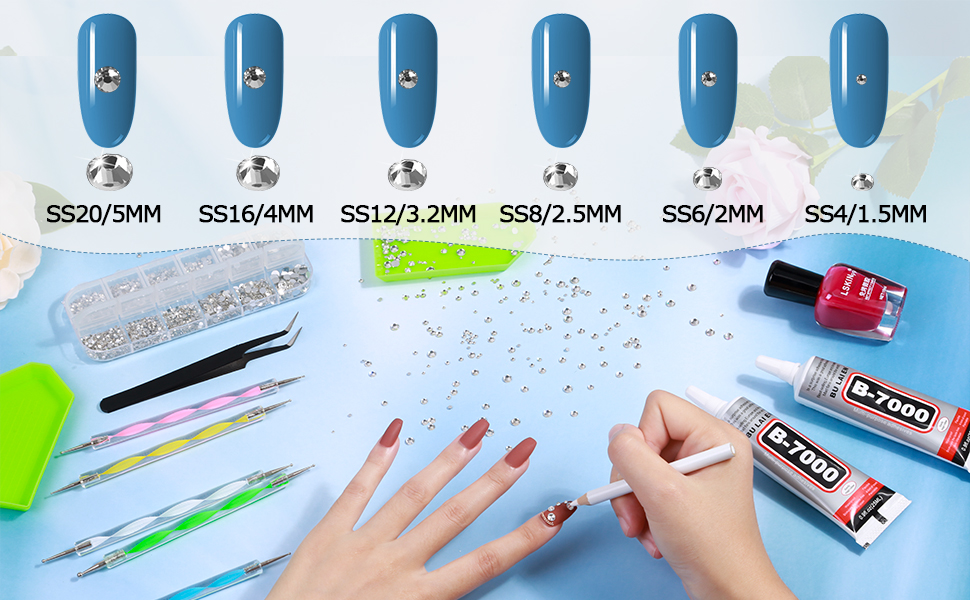 B7000 Rhinestone for Glue, 3 PCS 25ml Craft Adhesive Glue