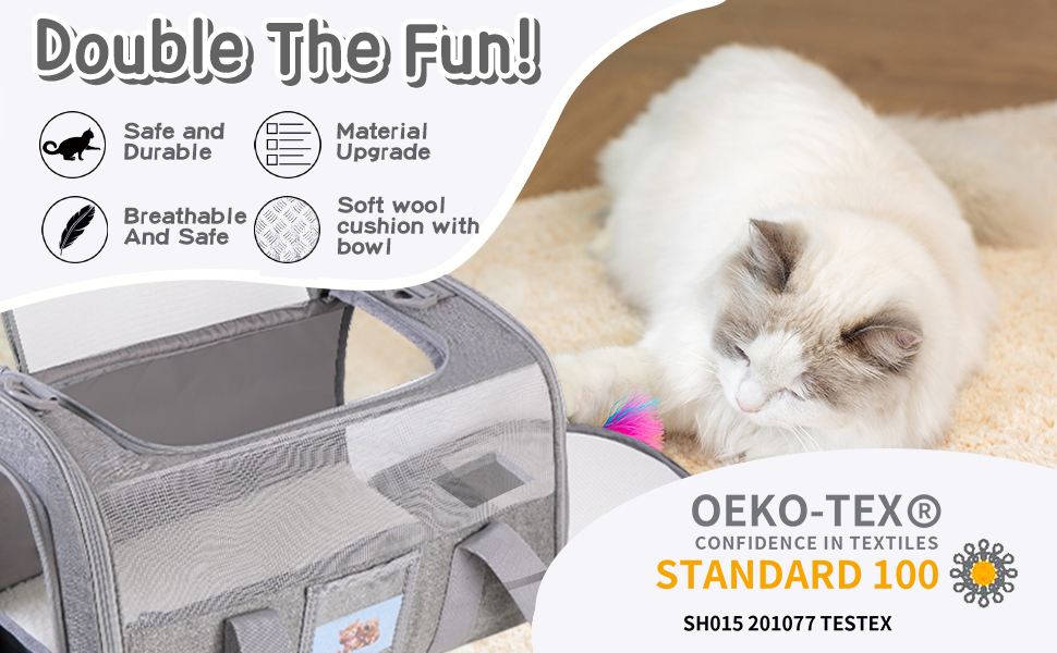 SECLATO Large Pet Carrier Dog Carrier 20 lbs+, Soft Sided