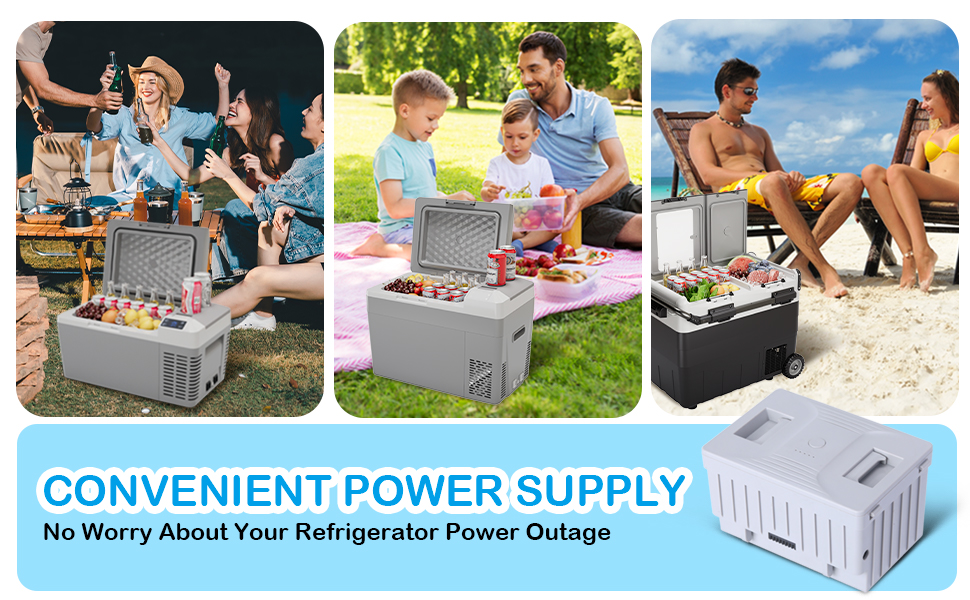 GAOMON 15600mA Lithium Electric Cooler Battery Efficient Battery for Car