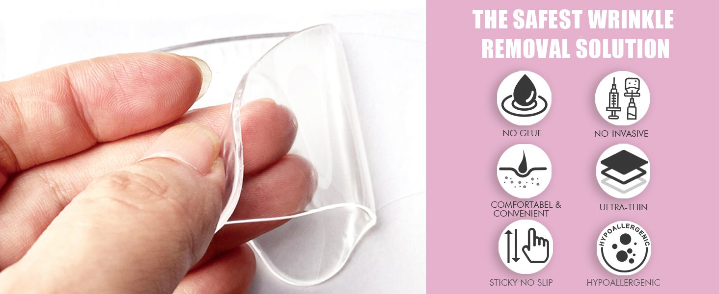 Wrinkle patches silicone