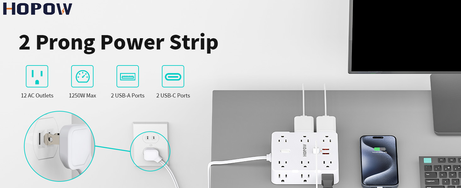 two prong to three prong adapter