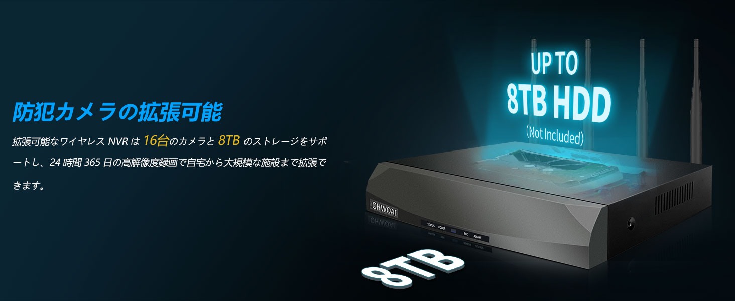 ワイヤレス防犯カメラ