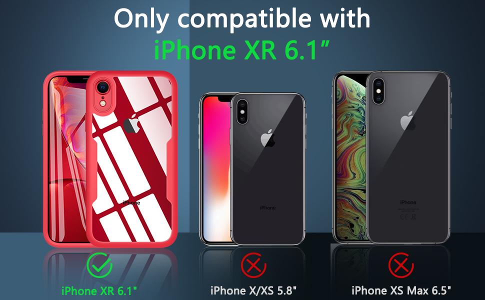 OWKEY for iPhone XR Case, [Military Grade Drop] 360° Full Body Silikon