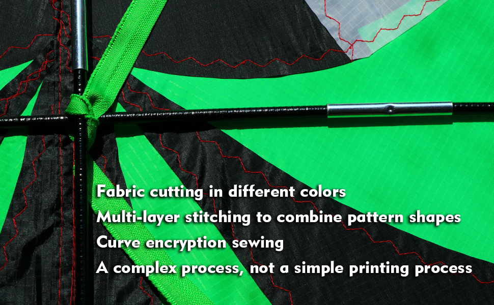 WEICAFLY Giant Delta Kite for Adults, Comes with 3D Spinning Kite Tail, Large Kites