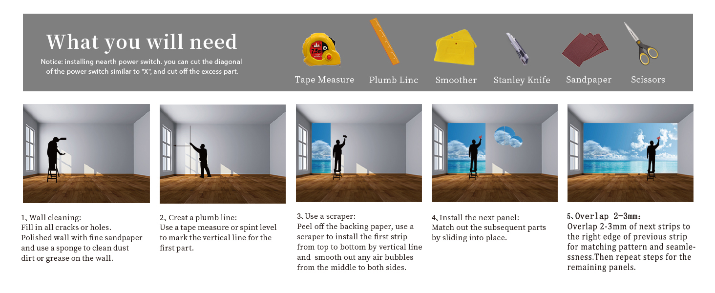 peel and stick wall mural